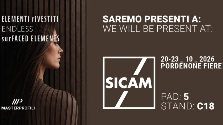 Master Profili a SICAM 2026: Elementi riVESTITI
